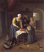 Jan Steen A Peasant Family at Mel-time Germany oil painting artist